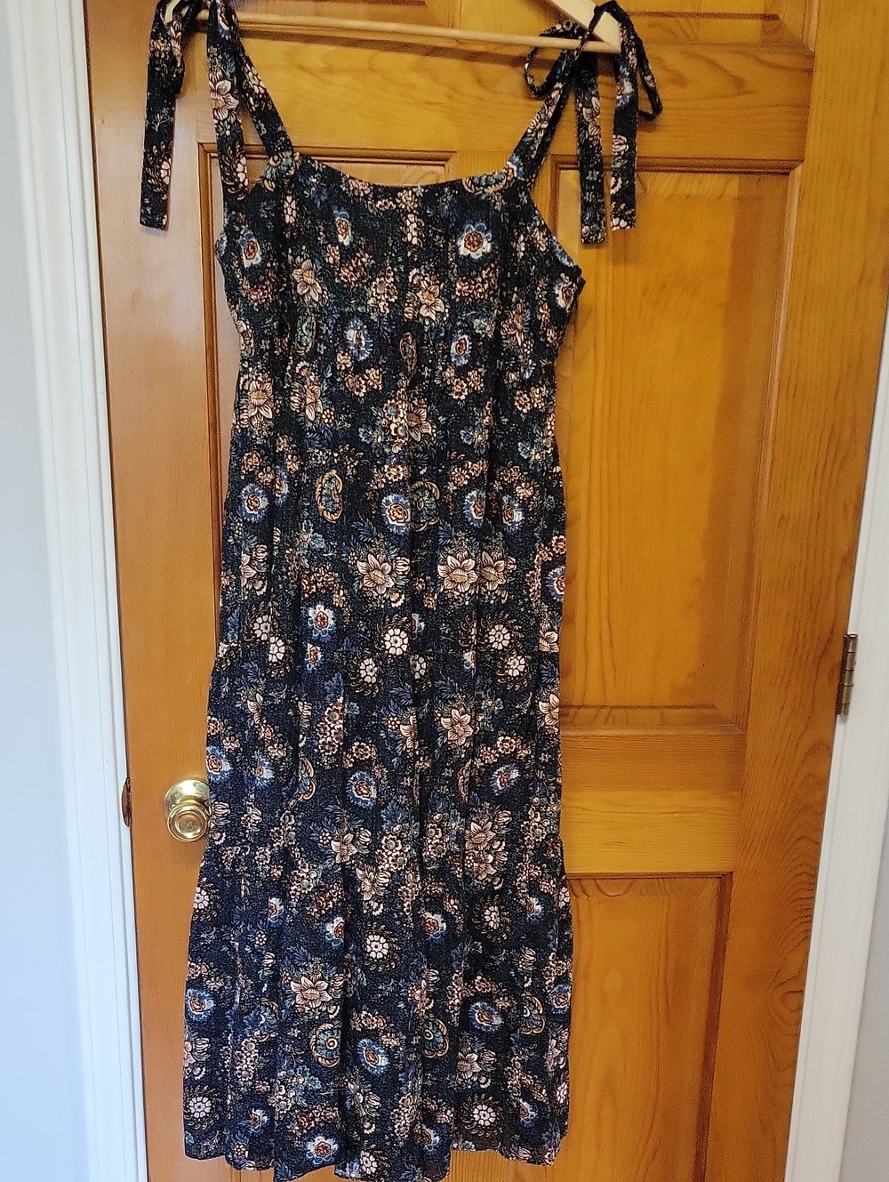 Ulla Johnson Cordelia Floral Tie-Shoulder Midi Dress size 4 ***SAME DAY SHIP - Picture 2 of 7